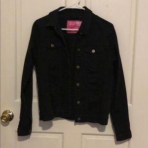 Black denim jacket